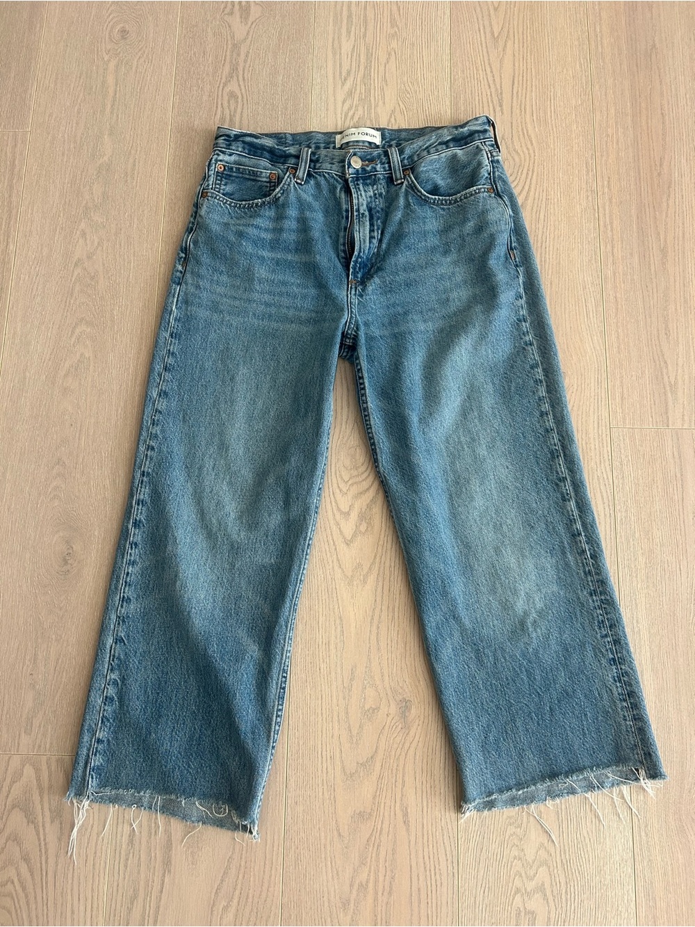 Aritzia Wide-Leg Jeans in Faded Blue